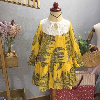 váy thu hoa đuôi cá trẻ em